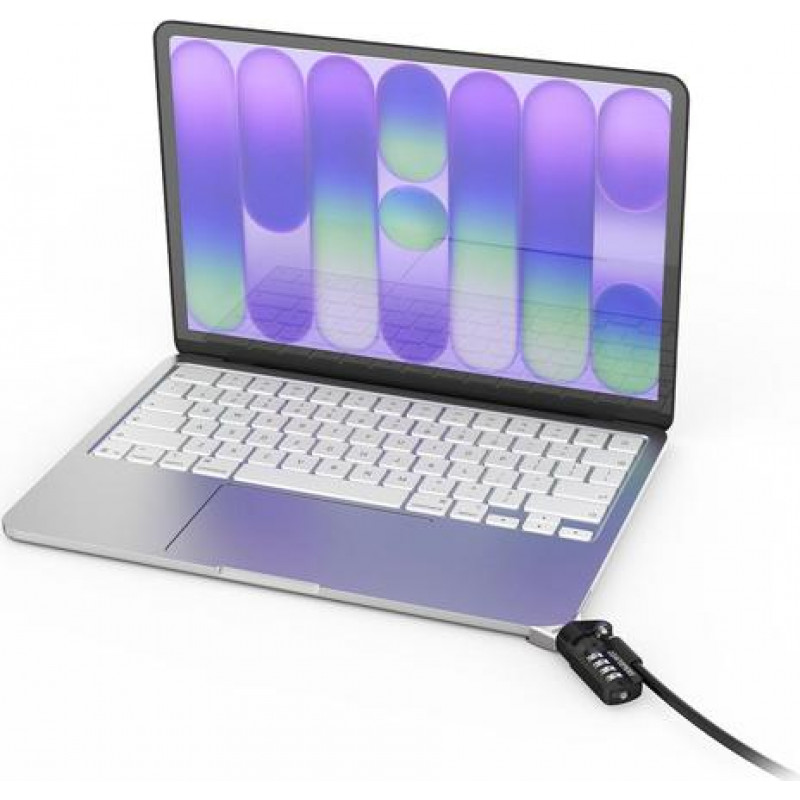 Compulocks Ledge Adapter MacBook Neo MBALDGN01CL -sovitin, yhdistelmäkaapelilukolla (kulmalukko)