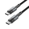Tech-Protect UltraBoost USB-C/USB-C-kaapeli PD 60W 3A 100 cm, harmaa