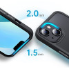 Tech-Protect MagMat MagSafe -suojakotelo Apple iPhone 12 Pro Max -puhelimelle, mattamusta