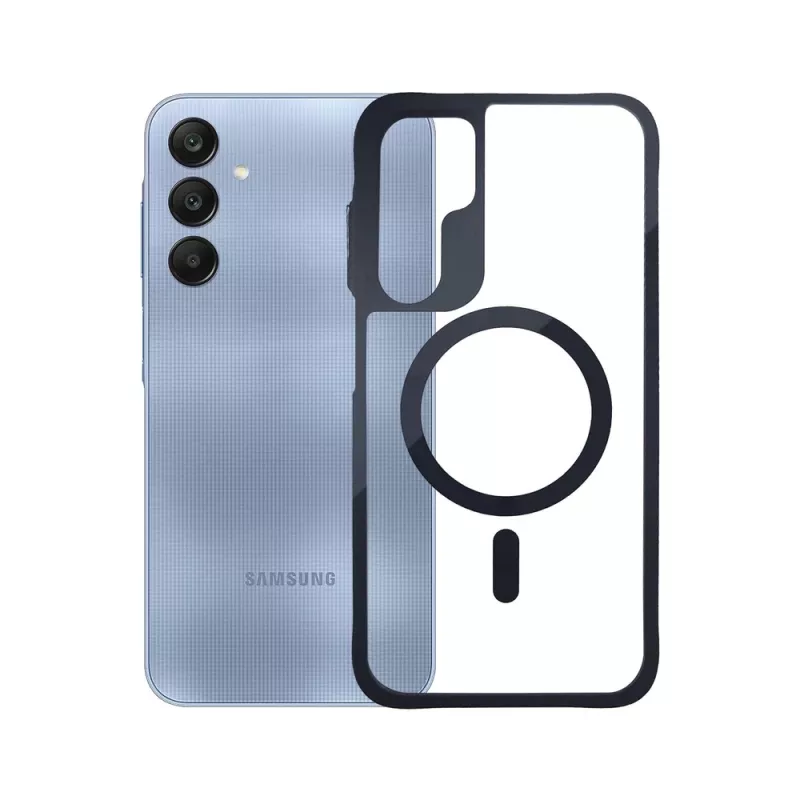 3MK Satin Armor MagCase suojakuori Samsung Galaxy A25 5G -puhelimeen, läpinäkyvä
