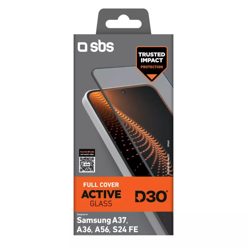 SBS D3O karkaistu lasi Samsung Galaxy A37 / A36 / A56 / S24 FE -laitteelle (1 kpl)