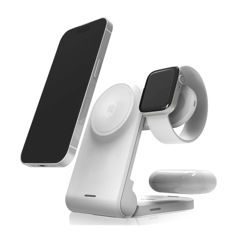 STM ChargeTree MAG 3-in-1 MagSafe -langaton laturi, valkoinen