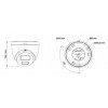 Miton NT-IP138CA-DL IP-kamera, 8 MP, 2.8 mm