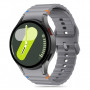 Tech-Protect Silikoninen Sport-ranneke Samsung Galaxy Watch 4/5/5 Pro/6/7/FE -kelloille, harmaa (Crayon Grey)