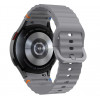 Tech-Protect Silikoninen Sport-ranneke Samsung Galaxy Watch 4/5/5 Pro/6/7/FE -kelloille, harmaa (Crayon Grey)