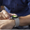 Tech-Protect Silikoninen Sport-ranneke Samsung Galaxy Watch 4/5/5 Pro/6/7/FE -kelloille, harmaa (Crayon Grey)
