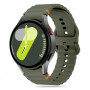 Tech-Protect silikoninen urheiluranneke THP3054 Samsung Galaxy Watch 4/5/5 Pro/6/7/FE -kelloille, armeijanvihreä