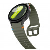 Tech-Protect silikoninen urheiluranneke THP3054 Samsung Galaxy Watch 4/5/5 Pro/6/7/FE -kelloille, armeijanvihreä