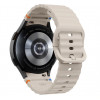 Tech-Protect silikoninen urheiluranneke Samsung Galaxy Watch 4/5/5 Pro/6/7/FE -kelloihin, Starlight