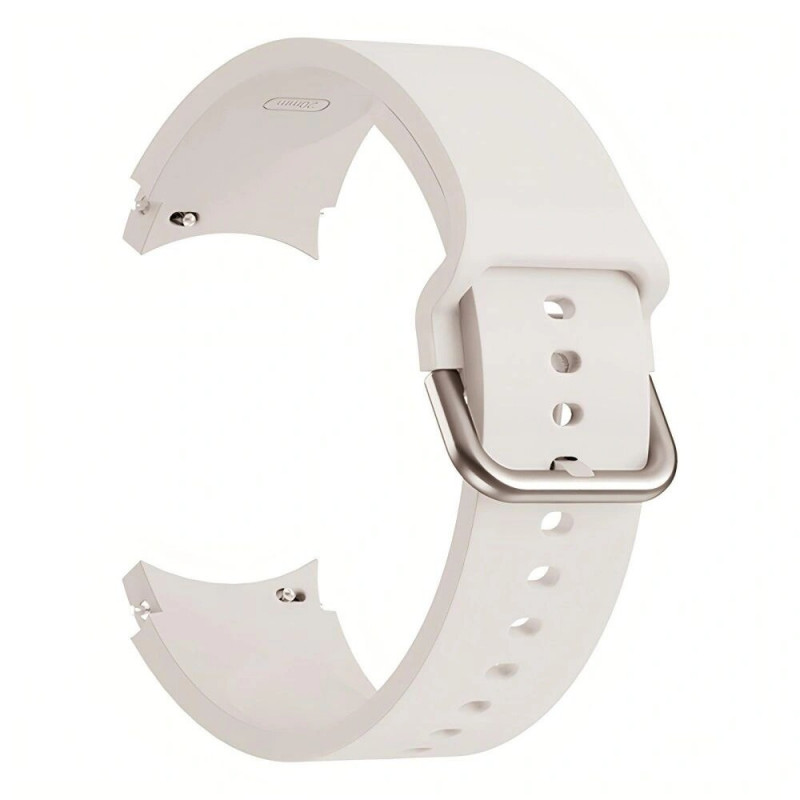 Tech-Protect silikoniranneke THP3041 Samsung Galaxy Watch 4/5/5 Pro/6/7/FE -kelloihin, Starlight