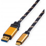 ROLINE GOLD USB 3.2 Gen 1 -kaapeli, USB-A–USB-C, uros/uros, 2 m (11.02.9093)