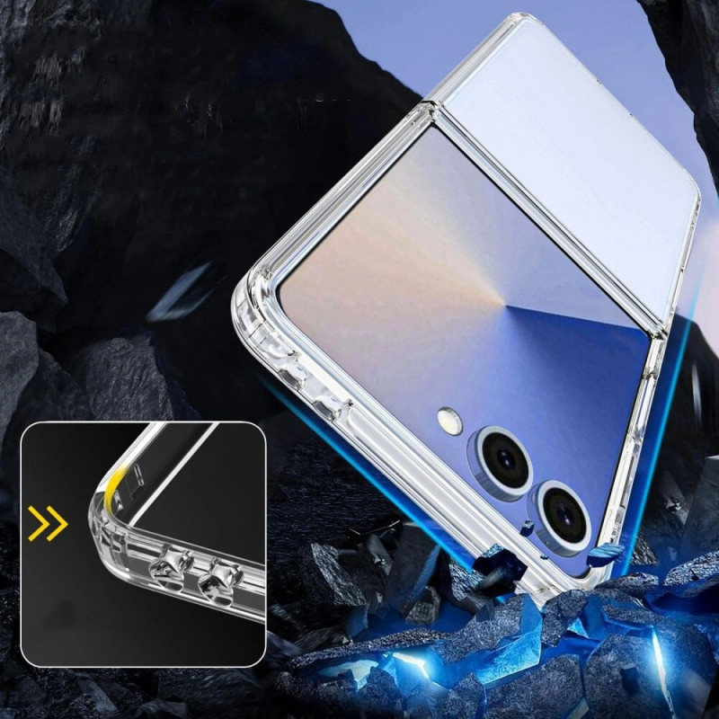 Tech-Protect Flexair Hybrid -suojakotelo THP4318 Samsung Galaxy Z Flip 7 -puhelimelle, kirkas