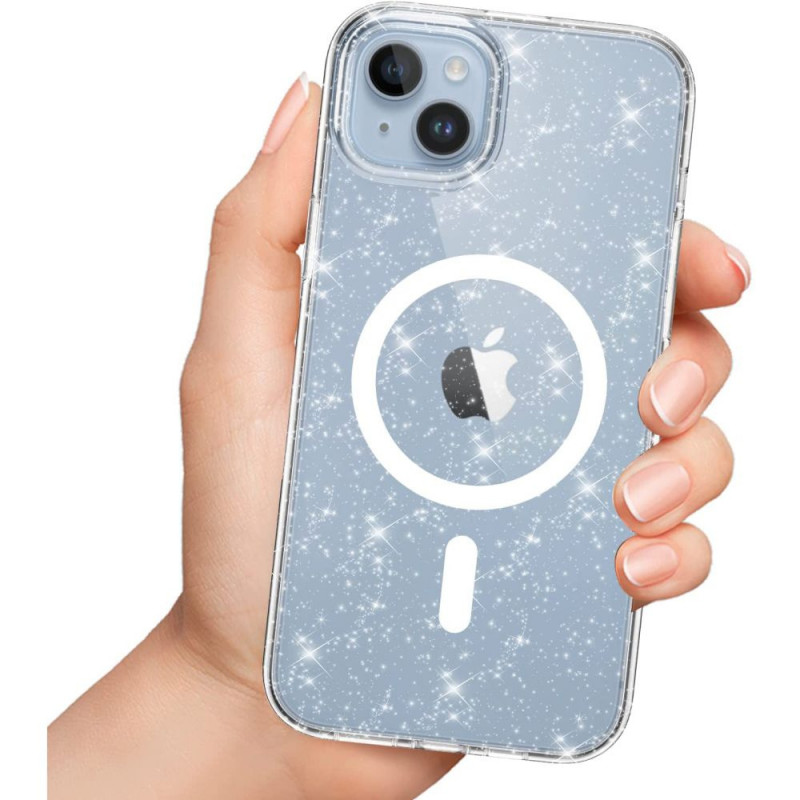 Tech-Protect Flexair Hybrid MagSafe -kuori Apple iPhone 13 / 14 -puhelimelle, Glitter
