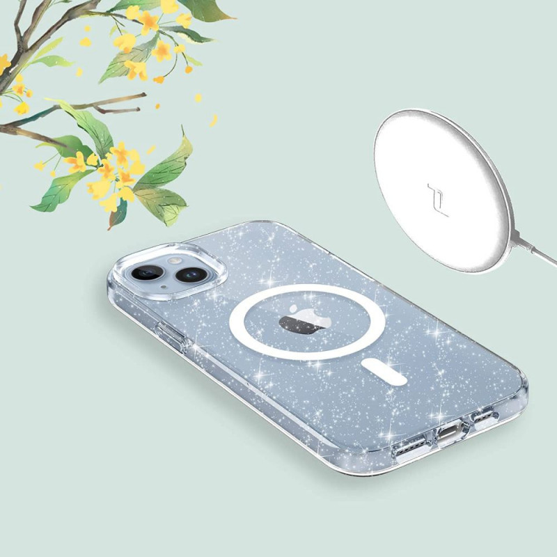 Tech-Protect Flexair Hybrid MagSafe -kuori Apple iPhone 13 / 14 -puhelimelle, Glitter