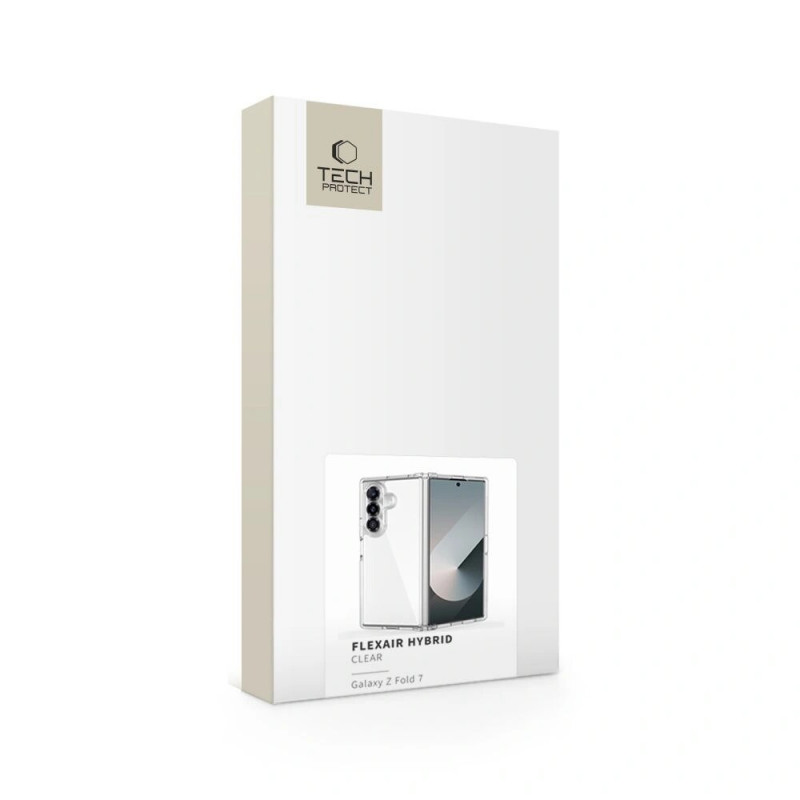 Tech-Protect Flexair Hybrid -suojakotelo THP4308 Samsung Galaxy Z Fold 7 -puhelimelle, kirkas