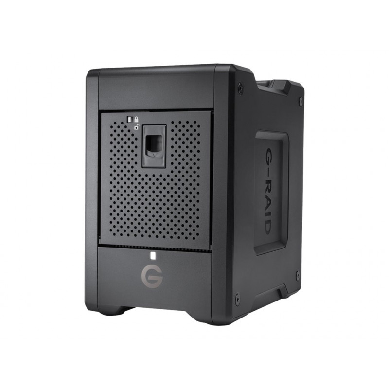 SanDisk Professional G-RAID SHUTTLE 4 -kiintolevyjärjestelmä, 24 TB, 4 levykehikkoa, HDD 6 TB x 4, Thunderbolt 3, USB 3.2 Gen 2