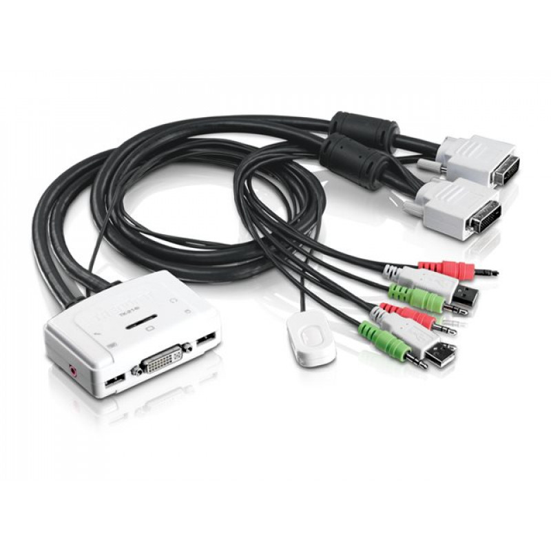 TRENDnet TK-214i KVM/audio-kytkin, 2 x KVM/audio