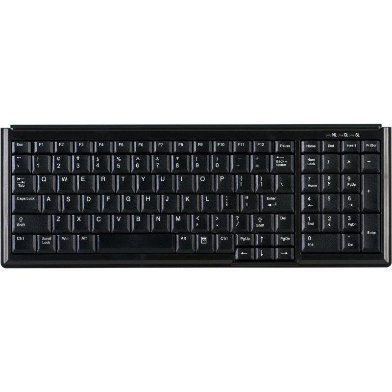Active Key AK-7000-U-B/CH Mini-pöytänäppäimistö, johdollinen, USB, sveitsiläinen asettelu, musta