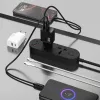 Dudao A27TEU PD 30W GaN -seinälaturi, USB-A + USB-C, musta