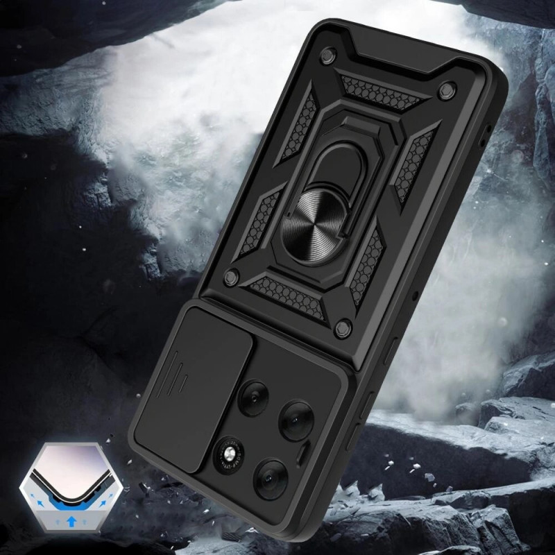 Tech-Protect Camshield Pro -suojakotelo Motorola Moto G86 5G / G86 Power 5G -puhelimelle, musta
