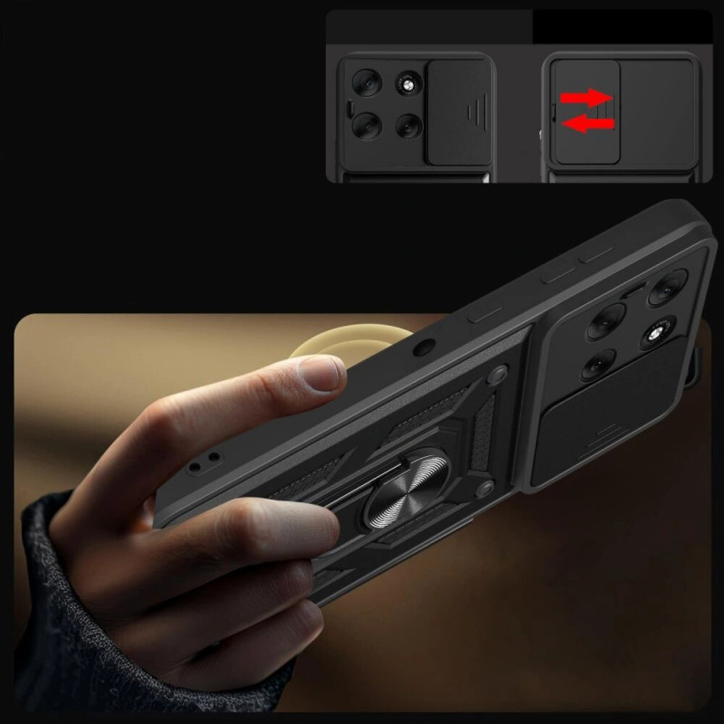 Tech-Protect Camshield Pro -suojakotelo Motorola Moto G86 5G / G86 Power 5G -puhelimelle, musta