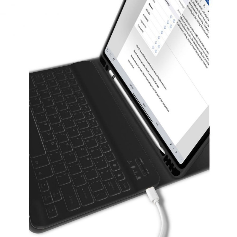 Tech-Protect SC Pen + Keyboard Apple iPad 10.9 (2022) / iPad 11 (2025) kotelo näppäimistöllä, musta