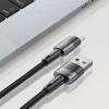 Tech-Protect Ultraboost USB-A / USB-C -kaapeli, 66W, 6A, 50 cm, harmaa