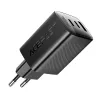 Acefast A108 GaN PD 67W seinälaturi, 2x USB-C, 1x USB-A, musta
