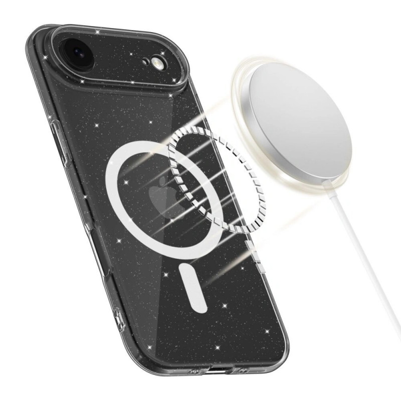 Tech-Protect FlexAir MagSafe -suojakotelo Apple iPhone Air -puhelimelle, kirkas glitter
