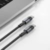 Tech-Protect Ultraboost USB-C PD -kaapeli, 100W, 5A, 25 cm, harmaa