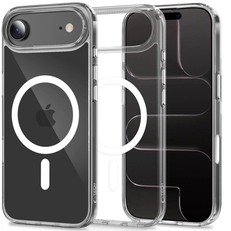Tech-Protect Flexair Hybrid CC MagSafe -suojakotelo Apple iPhone Air -puhelimelle, kirkas