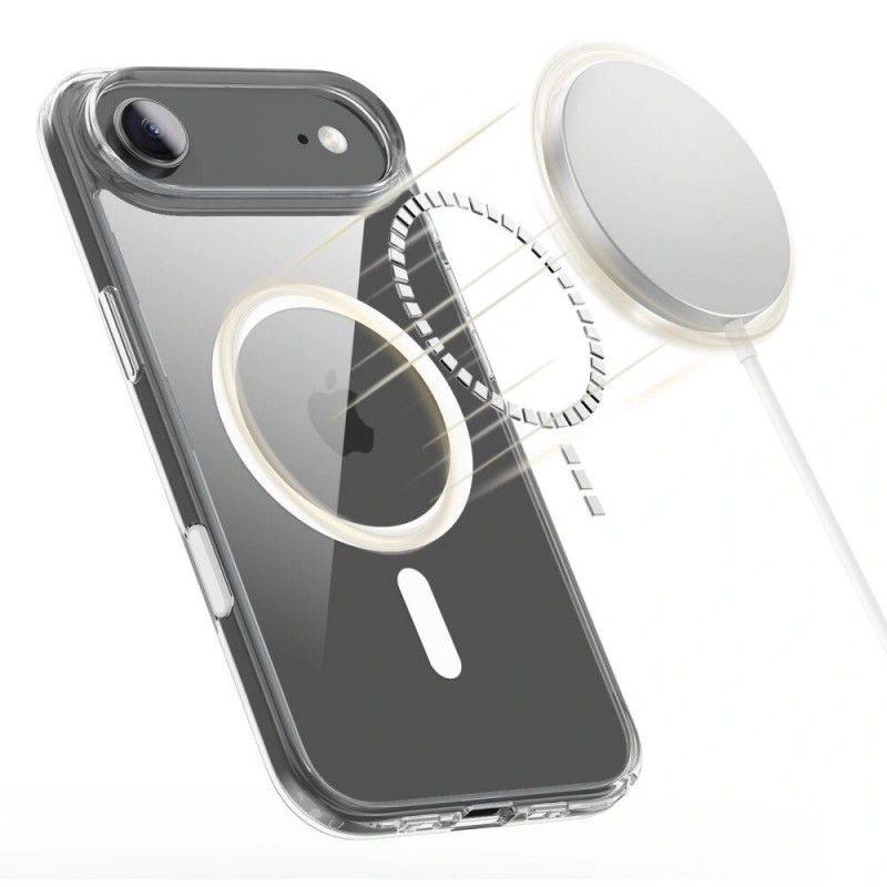 Tech-Protect Flexair Hybrid CC MagSafe -suojakotelo Apple iPhone Air -puhelimelle, kirkas