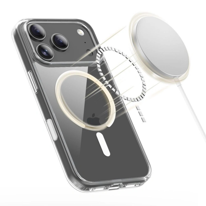 Tech-Protect Flexair Hybrid CC MagSafe -suojakuori Apple iPhone 17 Pro -puhelimelle, kirkas
