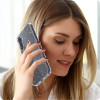 Tech-Protect FlexAir -kuori Samsung Galaxy S25 -puhelimeen, kirkas glitter