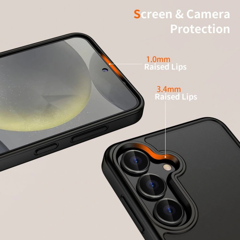 Tech-Protect Magmat -suojakotelo Samsung Galaxy S25:lle, matta musta
