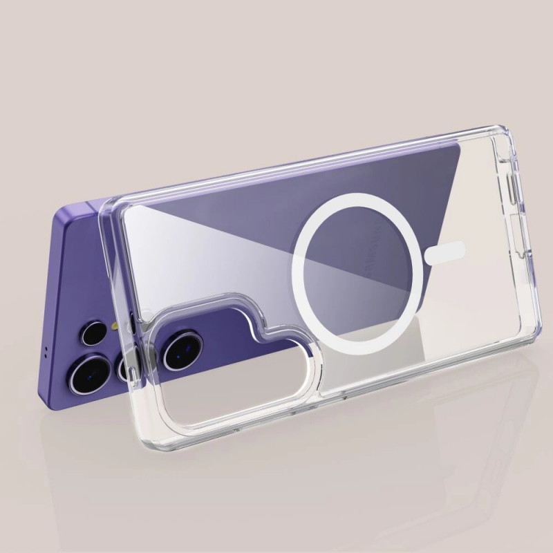 Tech-Protect Flexair Hybrid MagSafe -kuori Samsung Galaxy S25 Ultra -puhelimelle, kirkas