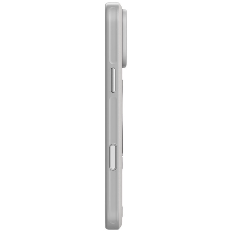 UNIQ Elix -suojakotelo Apple iPhone 18 Pro Max / 17 Pro Max -puhelimelle, 360° kiertyvä potkutuki, vaaleanharmaa