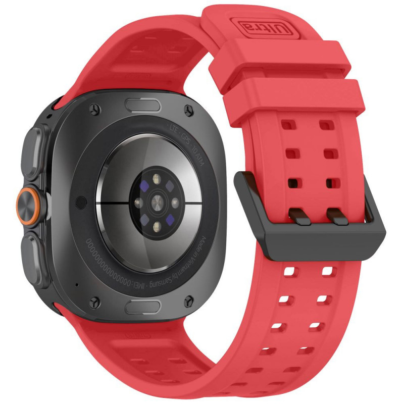 Tech-Protect Silicone Air -silikoniranneke Samsung Galaxy Watch Ultra 1 / 2 (2024-2026) 47 mm, Crimson Red