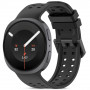 Tech-Protect silikoninen Air-ranneke Samsung Galaxy Watch 8 / 9 / Classic 40 / 44 / 46 mm -kelloon, musta