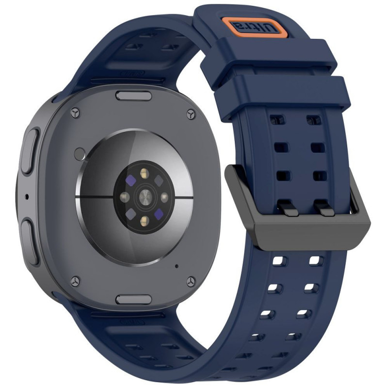 Tech-Protect silikoninen Air-ranneke Samsung Galaxy Watch 8 / 9 / Classic 40 / 44 / 46 mm -kelloon, laivastonsininen