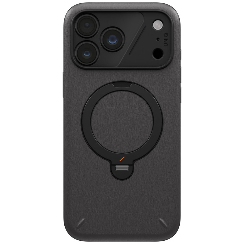UNIQ Elix -kuori Apple iPhone 18 Pro Max / 17 Pro Max -puhelimelle, 360° kiertyvä jalusta, harmaa