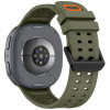 Tech-Protect silikoninen Air-ranneke Samsung Galaxy Watch 8 / 9 / Classic 40 / 44 / 46 mm -kelloille, oliivinvihreä
