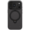 UNIQ Elix -kuori Apple iPhone 18 Pro / 17 Pro -puhelimelle, 360° kiertyvä potkutuki, harmaa