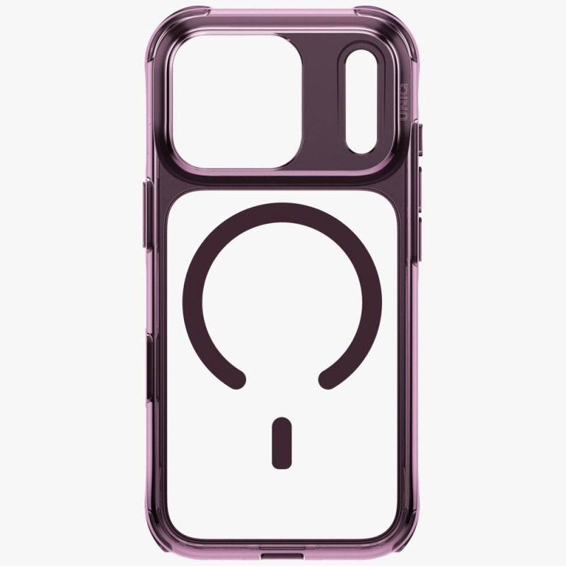 UNIQ LifePro Xtreme -suojakotelo Apple iPhone 18 Pro / 17 Pro -puhelimelle, Magclick-lataus, burgundi