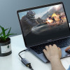 Ugreen CM199 USB-C - RJ45 Gigabit Ethernet -verkkosovitin, 1000 Mbps, harmaa