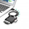 Ugreen CR125 USB 3.0 -kortinlukija, SD / microSD / CF / MS, musta