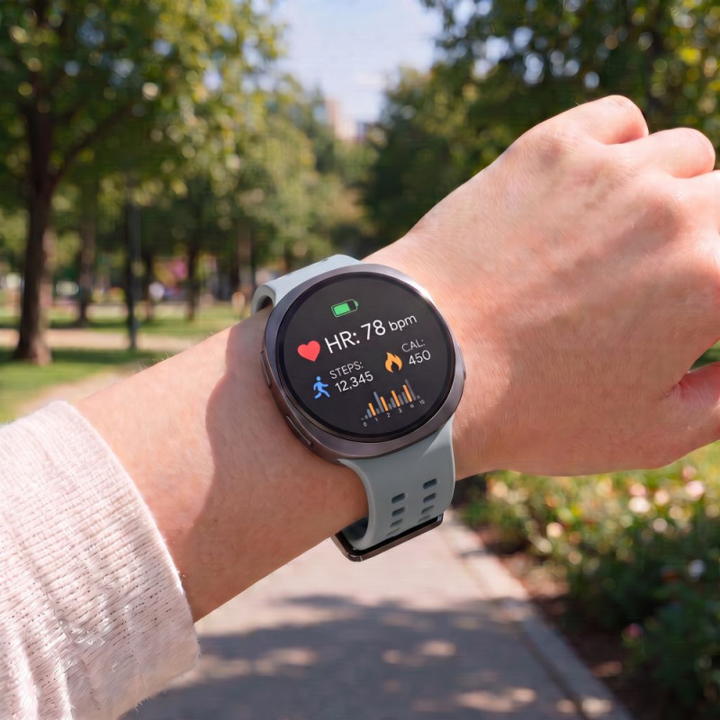 Tech-Protect silikoninen Air-ranneke Samsung Galaxy Watch 8 / 9 / Classic 40 / 44 / 46 mm -kelloille, Mist Grey