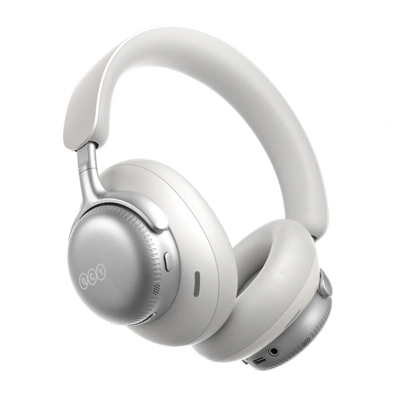 QCY H6 Ultra langattomat over-ear-kuulokkeet, adaptiivinen ANC, Bluetooth 6.0, valkoinen