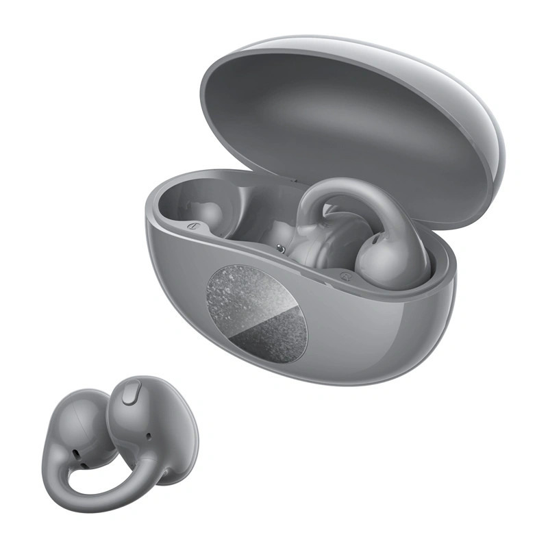 QCY Crossky C50i langattomat avoimen korvan kuulokkeet, Bluetooth 6.0, harmaa