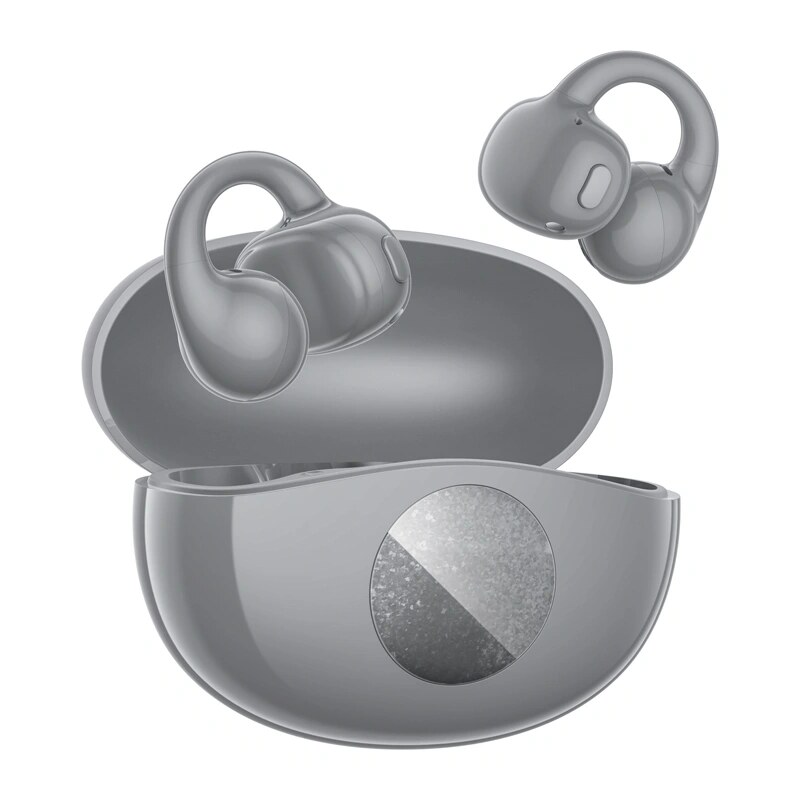QCY Crossky C50i langattomat avoimen korvan kuulokkeet, Bluetooth 6.0, harmaa